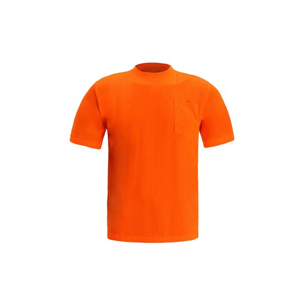 2W International Short Sleeve T-Shirt, Medium, Orange TS113 M